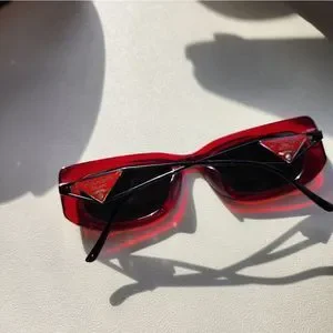 Prada | Accessories | Pradanew Symbol Logo Red Sunglasses  display picture 2